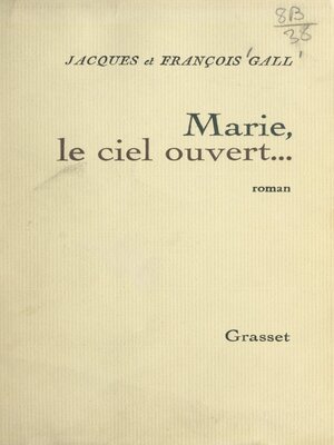 cover image of Marie, le ciel ouvert...
